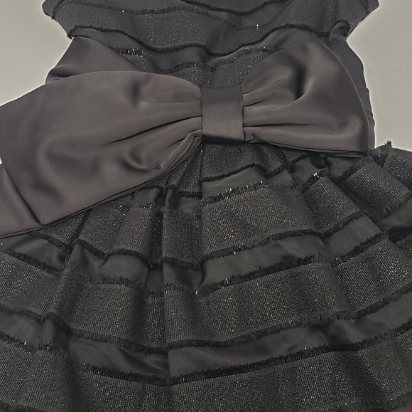 LILI GAUFRETTE Black Organza & Taffeta Girls Dress - Picture 4 of 5